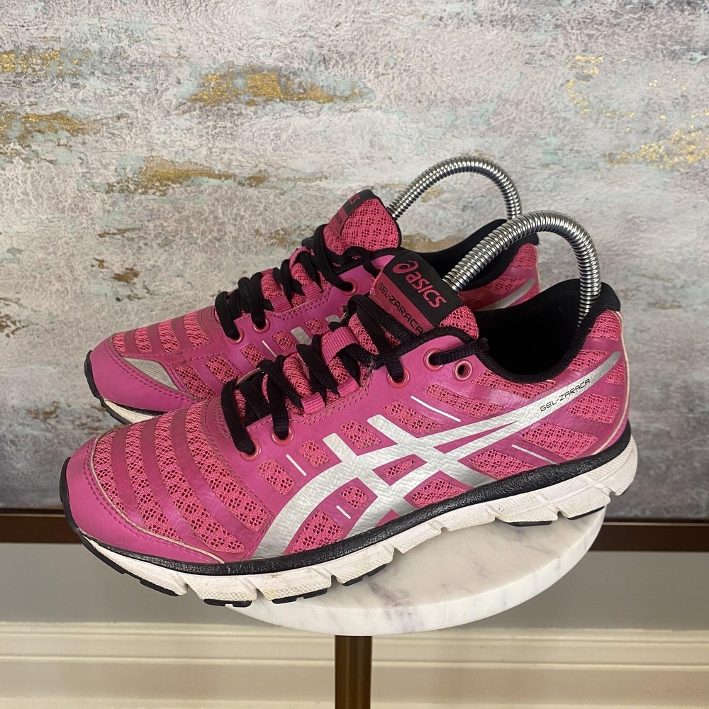 ASICS GEL-Zaraca Shoes Womens Size 7 Pink Mesh Running Athletic Sneakers T3A9N
